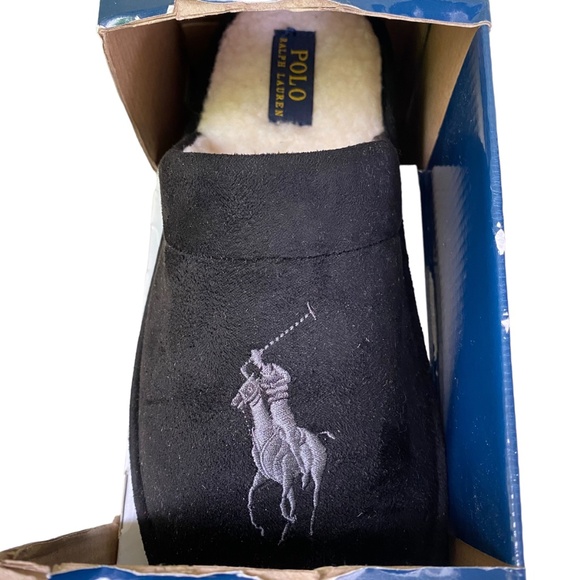 Polo Ralph Lauren Men Memory Foam Antimicrobial Lining Mule House Slippers Sz 9 - Picture 9 of 9
